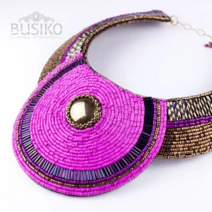 Busiko Fuksiya collar necklace 03